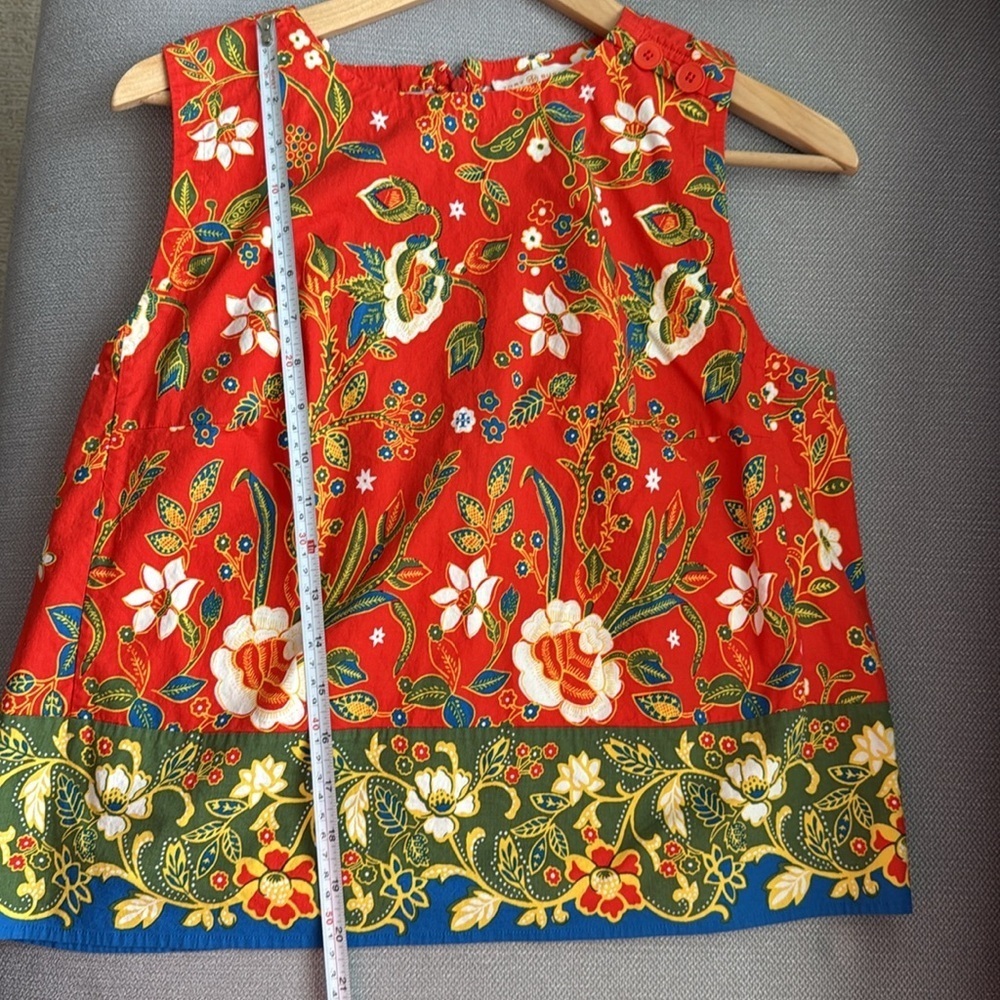 Tory Burch Dayton Samba Batik Flower
Cotton Sleeveless Top - Picture 8 of 10